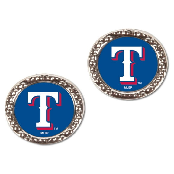 MLB Texas Rangers Team Post Oval Hard Insert Earring