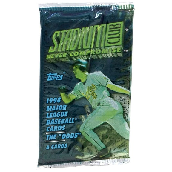 MLB Topps 1998 Stadium Club Baseball The Odds Trading Card HOBBY Pack (6 Cards)