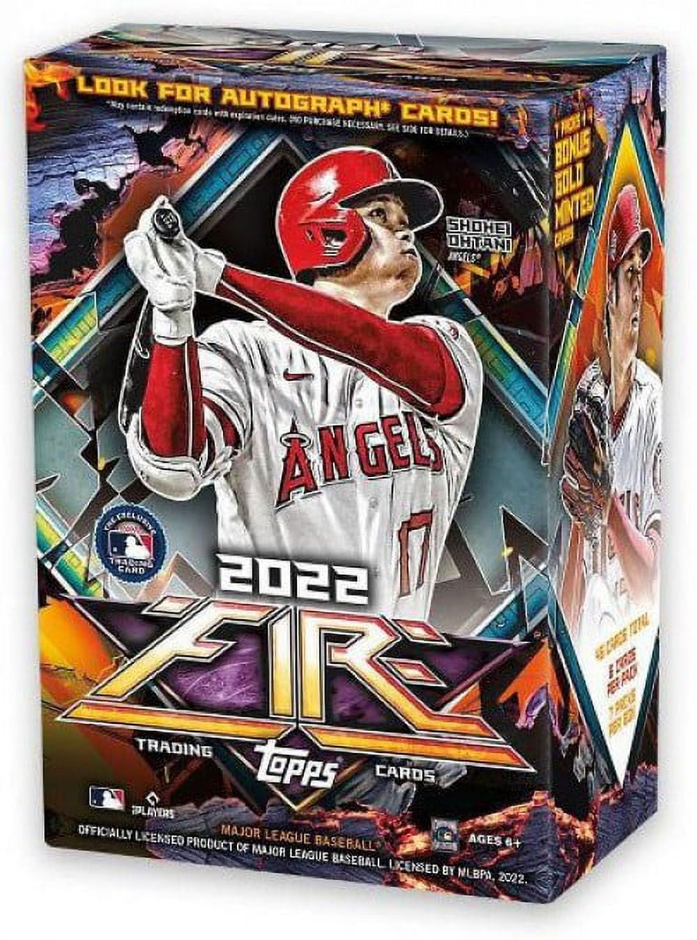 MLB Topps 2022 Fire Baseball Trading Card BLASTER Box (7 Packs)