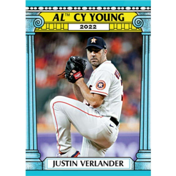 MLB Topps 2022 Throwback Thursday Set #47 Justin Verlander Trading Card #141 (1987 Football 1000 Yard Club)