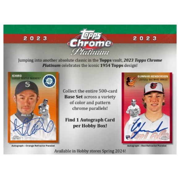MLB Topps 2023 Chrome Platinum Baseball Trading Card HOBBY Pack (4 Cards)