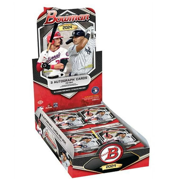 MLB Topps 2024 Bowman Baseball Trading Card Jumbo Box (12 Packs Per Box, 32 Cards Per Pack) - Shohei Ohtani