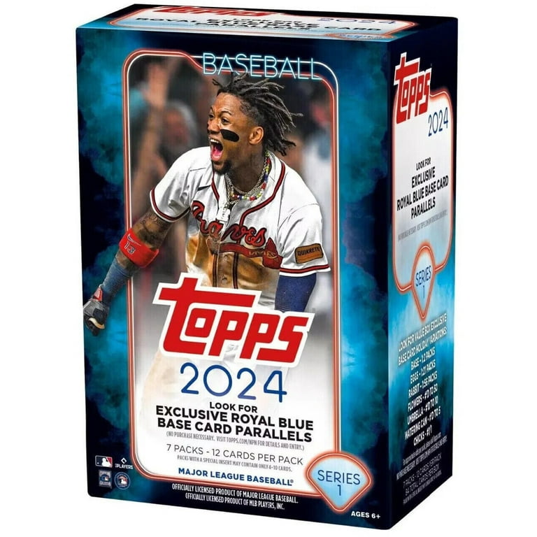Topps MLB 2024 Series 1 Baseball Trading Card Box - 7 Packs with 