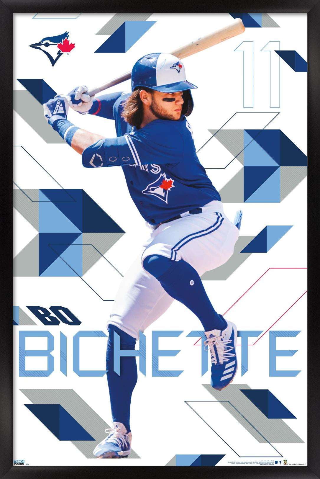 MLB Toronto Blue Jays - Bo Bichette Wall Poster, 22.375 x 34, Framed 
