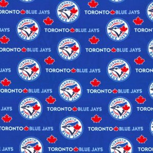 MLB Toronto Blue Jays Cotton Fabric, per Yard
