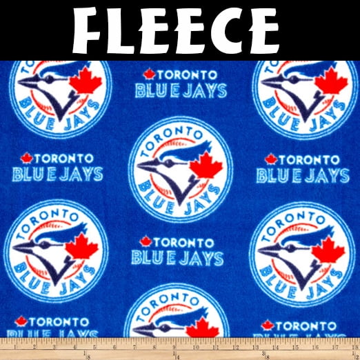 MLB Toronto Blue Jays Fleece 6677 B Fleece Fabric by the Yard