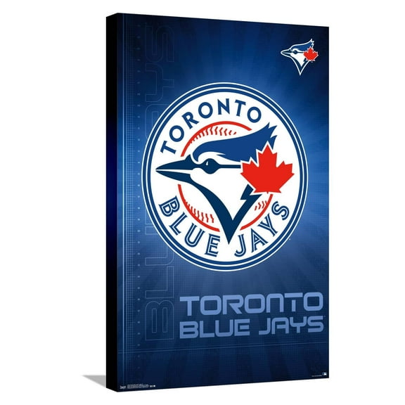 MLB Toronto Blue Jays - Logo 16 Canvas Wall Poster, 14.725" x 22.375"