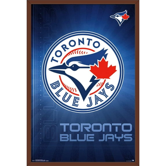 MLB Toronto Blue Jays - Logo 16 Wall Poster, 22.375" x 34", Framed