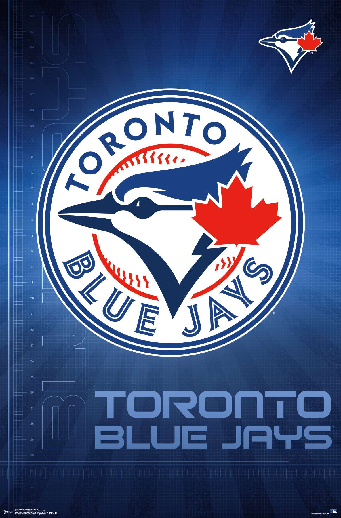 MLB Toronto Blue Jays - Logo 16 Wall Poster, 22.375" x 34" - image 1 of 2