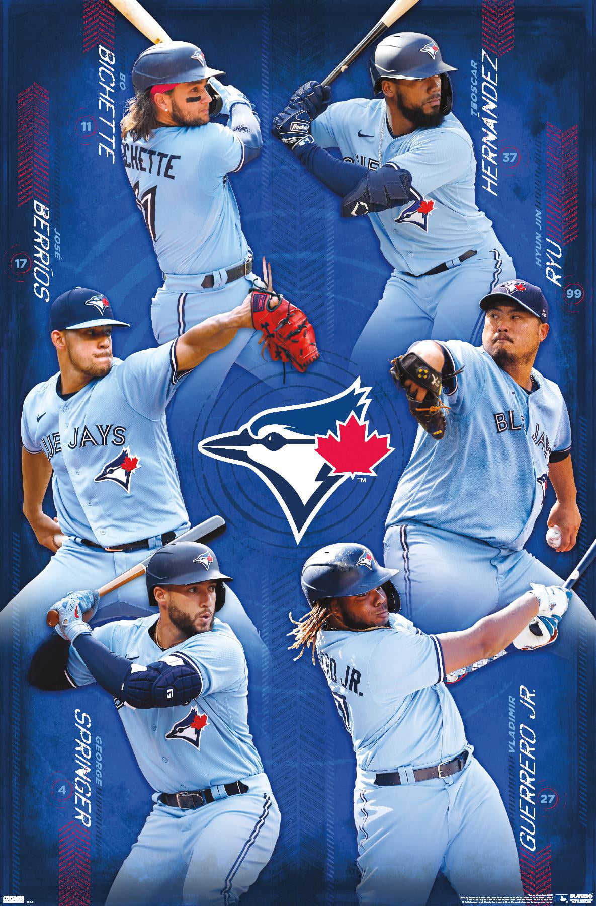 MLB Toronto Blue Jays - Logo 16 Wall Poster, 22.375 x 34