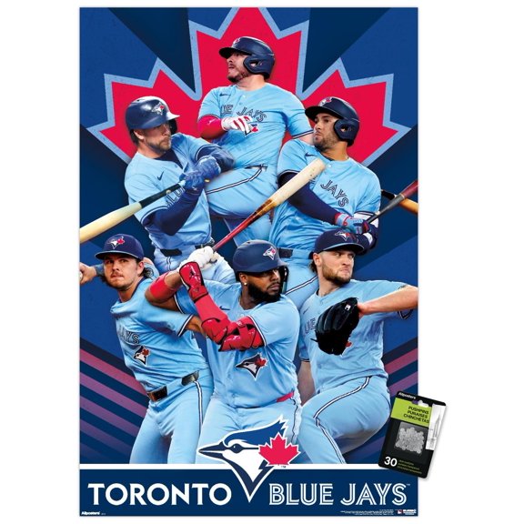 MLB Toronto Blue Jays - Team 26 Wall Poster with Push Pins, 22.375" x 34"