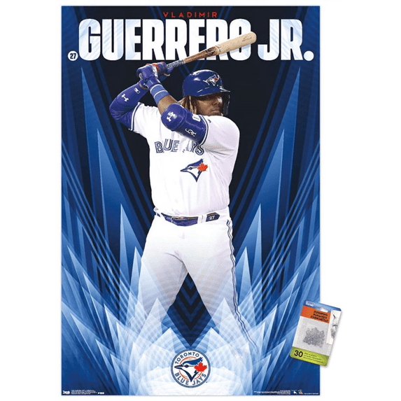 MLB Toronto Blue Jays - Vladimir Guerrero Jr. Wall Poster with Push Pins, 22.375" x 34"