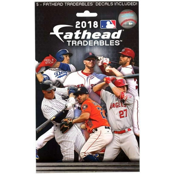MLB Tradeables 2018 Peal & Stick Vinyl Decals (5 Decals)