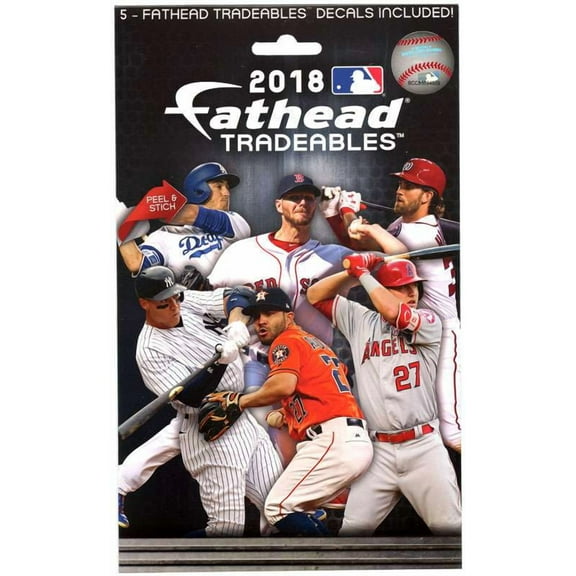 MLB Tradeables 2018 Peal & Stick Vinyl Decals (5 Decals)
