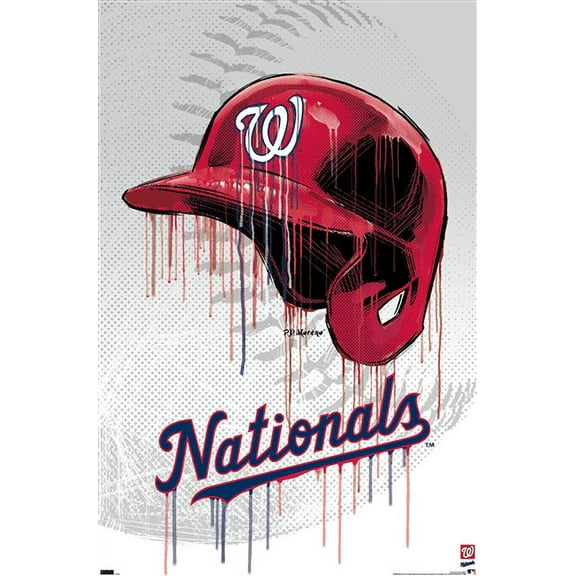 MLB Washington Nationals - Drip Helmet 22 Wall Poster, 22.375" x 34"