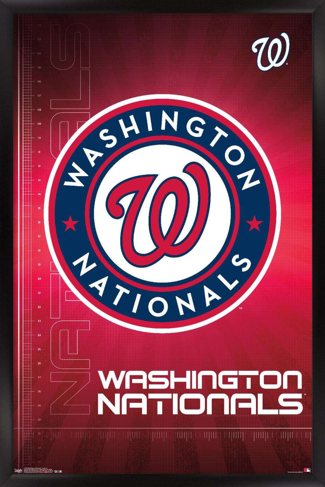 MLB Washington Nationals - Logo 16 Wall Poster, 14.725