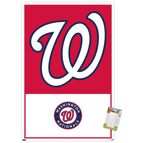 MLB Washington Nationals - Logo 22 Wall Poster, 22.375" x 34"