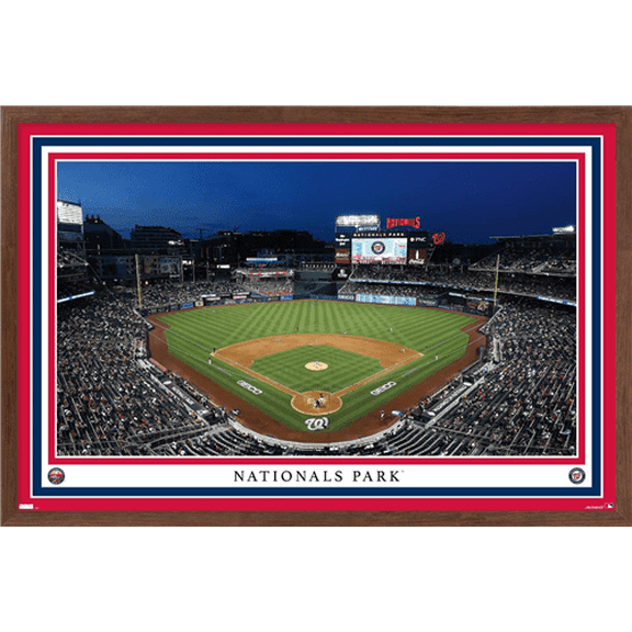 MLB Washington Nationals - Nationals Park 22 Wall Poster, 14.725" x 22.375" Framed