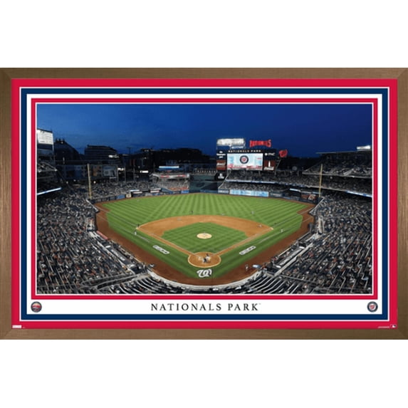 MLB Washington Nationals - Nationals Park 22 Wall Poster, 14.725" x 22.375" Framed