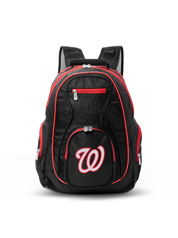 MLB Washington Nationals Premium Laptop Backpack with Colored Trim