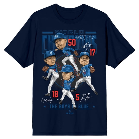 MLBPA Dodgers Freeman Betts Ohtani Yamamoto Tee for Fans-Small