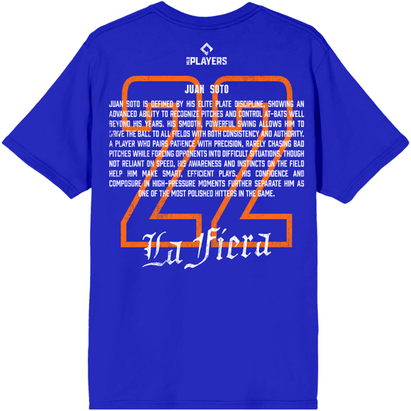 MLBPA Juan Soto La Fiera Graphic Tee for Baseball Fans-XL