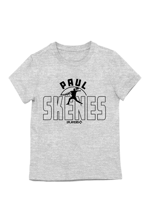 MLBPA Paul Skenes Silhouette Girl’s Athletic Heather Crew Neck Short Sleeve T-shirt