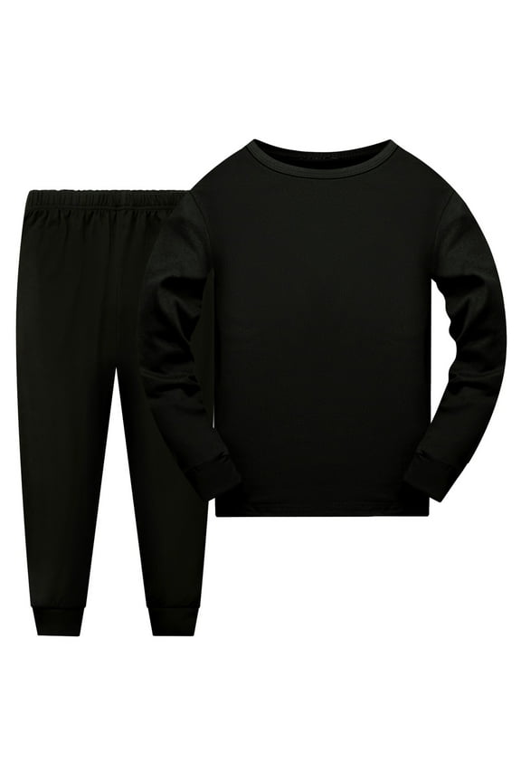 Thermal Underwear Boys' Super Soft Lined Children's Warm Long John Top Bottom Warm Set,Universal for boys and girls,2-10 Years