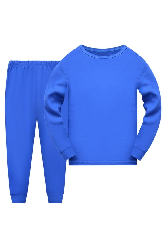 Thermal Underwear Boys' Super Soft Lined Children's Warm Long John Top Bottom Warm Set,Universal for boys and girls,2-10 Years