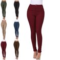 thumbnail image 1 of MLCDZ High Waisted Rise Colored Stretch Skinny Destroyed Ripped Distressed Jeans for Women Lightweight Breathable Outdoor Activities Golf Trousers, 1 of 4
