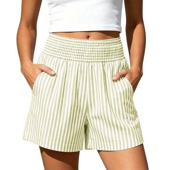 MLCDZ Women's Athletic Shorts Elastic High Waisted Running Short Pocket Sporty Shorts Gym Workout Shorts Suitable for Mountain Climbing