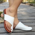 thumbnail image 1 of MLCDZ Womens Wedge Flip Flops Flatform Sandals Bunion Corrector Ladies Clip Toe Slippers Summer Beach Walking Shoes Casual Travel Flip Flops Outdoor Wide Fit White 43, 1 of 9