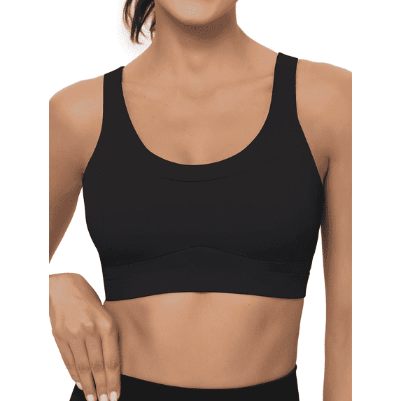 MLDRA Athletic Bra for Women Backless High Support Push Up Bra Sports Bras with Hollow Out Design Ideal for Running Jogging and Gym