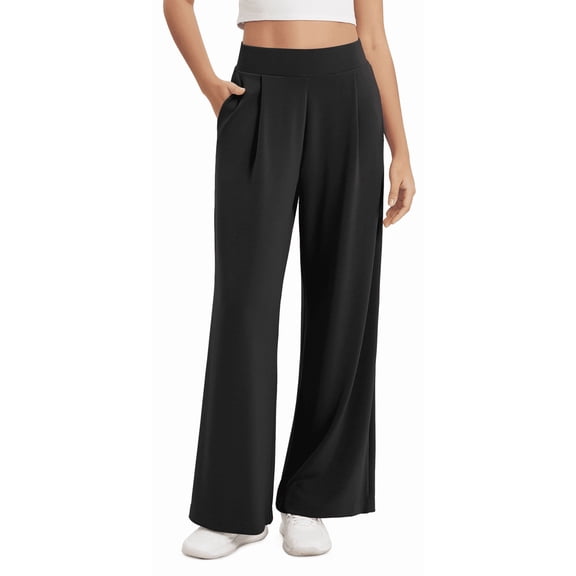 MLDRA Sweatpants Women High Waisted Wide Leg Pants Womens Soft Casual Palazzo Athletic Elastic Waist Lounge Trousers Pants with Pockets