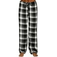thumbnail image 1 of MLDRA Women Pajama Pants Lightweight Cute Comfy Pj Bottom With Pockets Stretch Plaid Sleepwear,2025 Fall Black, 1 of 6