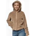 thumbnail image 1 of MLDRA Women's Jacket Faux Fur Winter Coat Hoodie Fleece Long Sleeve with Zip Up Warm with Pockets, 1 of 6