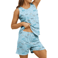 thumbnail image 1 of MLDRA Pajamas for Women Set Pj Sets Cute Tank Shorts Soft 2 Piece Lounge Set Ladies Sleepwear Summer Pjs, 1 of 7