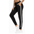 thumbnail image 1 of MLDRA Womens Sweatpants Joggers Lounge Pants Bottom Yoga Pant Lady Athletic Cinch Bottom Pockets for Gym Workout Running Black, 1 of 8
