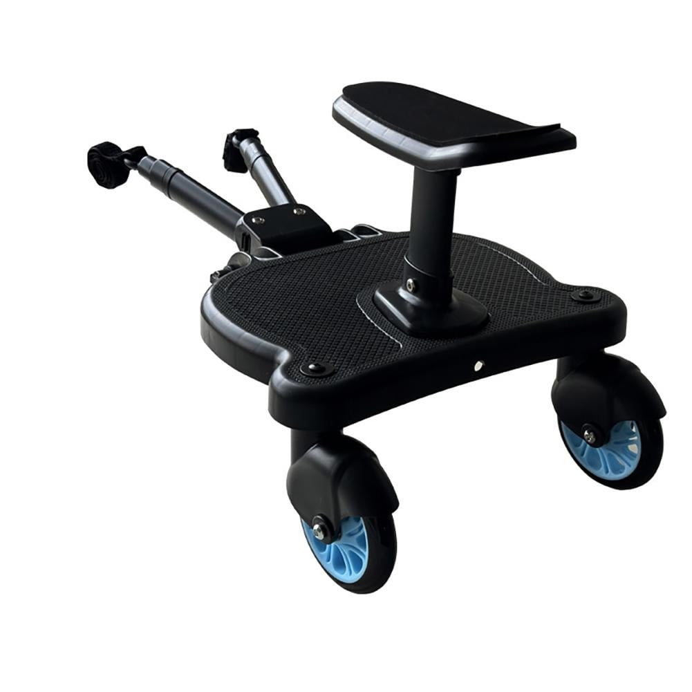 MLEHN Universal Stroller Board with Seat, Comfort Wheeled Buggy Board For Pushchair, Attachment