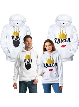 King Queen Couples Hoodies