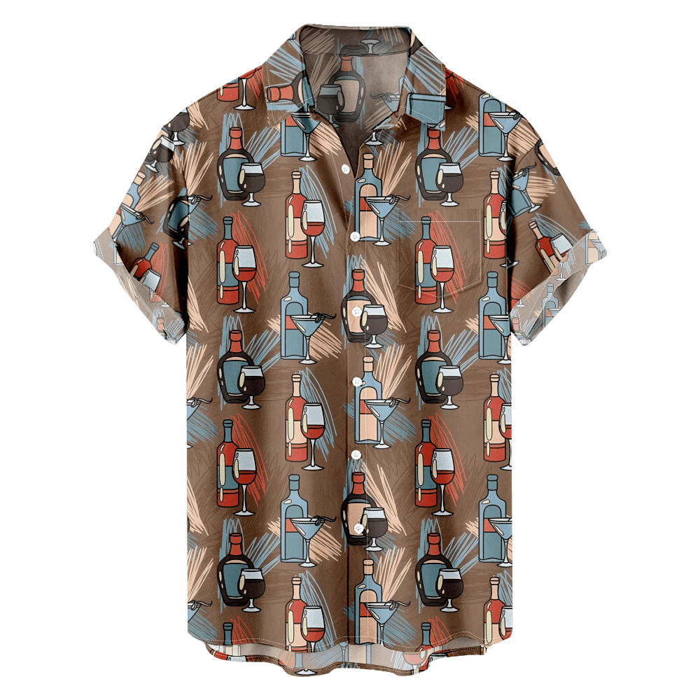 MLFU Mens Button Up Hawaii Shirt,3D Printed Cheap Outfits Regular & Big ...