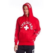 MLG-761-R-S Mens West Coast Hoodie Sweatshirt Authentic Small Red