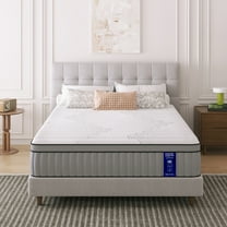 EGOHOME Sleep 14 inch King Size Hybrid Mattress In a Box, Cooling Gel Infused Memory Foam, Pocket Spring