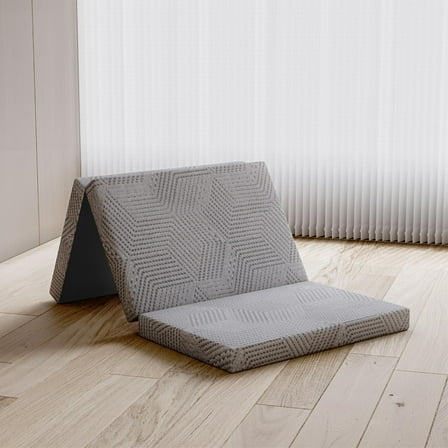 EGOHOME 4" Tri-folding Memory Foam Mattress, Single