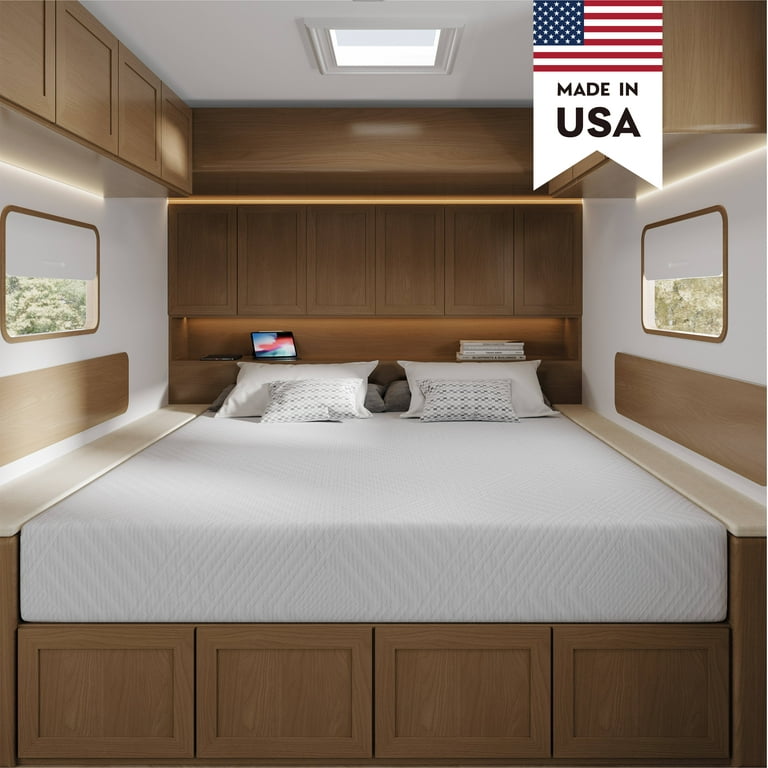 MLILY Ego 10 inch RV Mattress Short King Size Camper Bed in a Box Walmart
