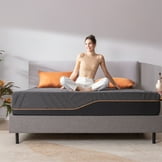 Smiaoer Queen Size Contemporary Memory Foam Standard Beds, Blue