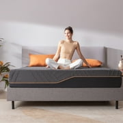 EGOHOME DY Black 14 inch Queen Mattress in a Box, Cooling Gel Memory Foam Mattress, Medium