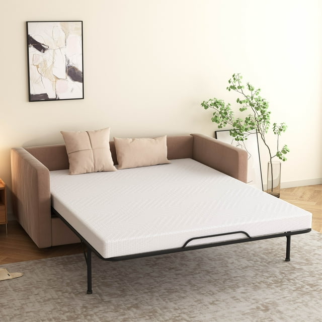 MLILY Ego Full Size Memory Foam Sofa Bed Mattress, 4.5 inch, Ideal for Sleeping, Queen Futon