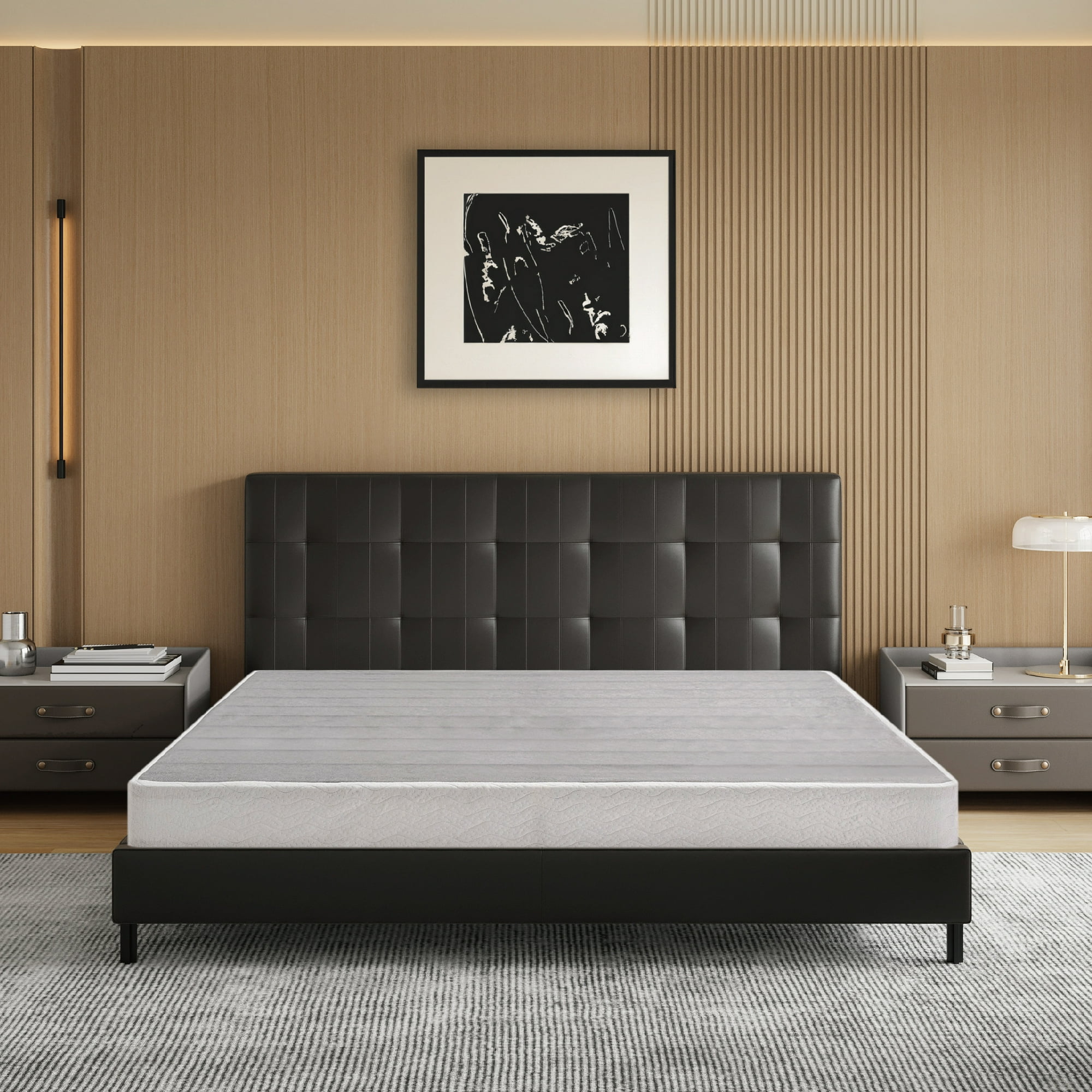 Photo 1 of ***HEADBOARD NOT INCLUDED***  MLILY Ego 5 inch Box Spring for Queen Size Bed, Mattress Metal Foundation, Easy Assembly
