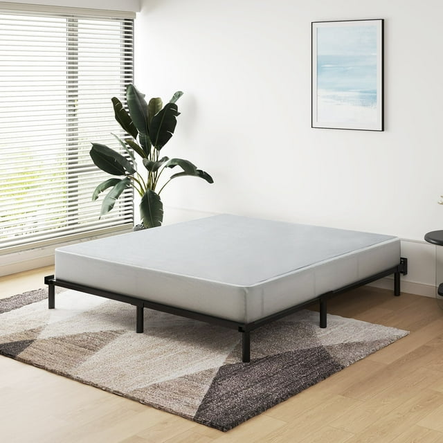 MLILY Ego 7.5 inch King Size Metal Box Spring, Easy Assembly Mattress Foundation